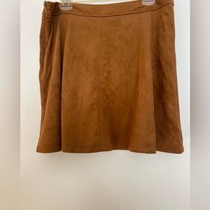 Loft Suede A-line Skirt